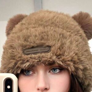 Chicco Brown Furry Bear Hat
